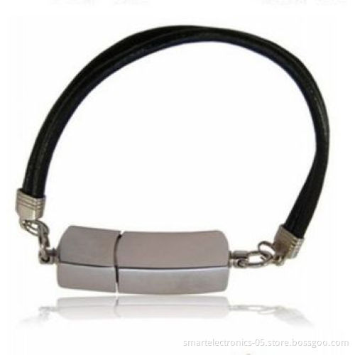 Bracelet USB flash drive with 64MB-128GB capacity, 3-year warranty, free printing, package